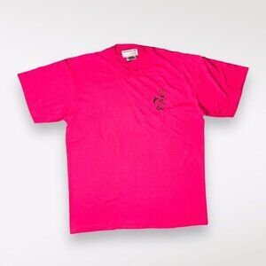 Vintage Oneita AlliedSignal T-Shirt Pink Short Sleeve XL